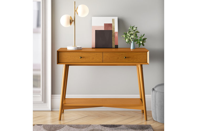 Mid century mini 2024 console table